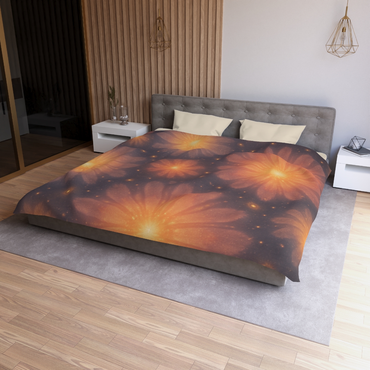 Photon Blossom Field duvets for gifts