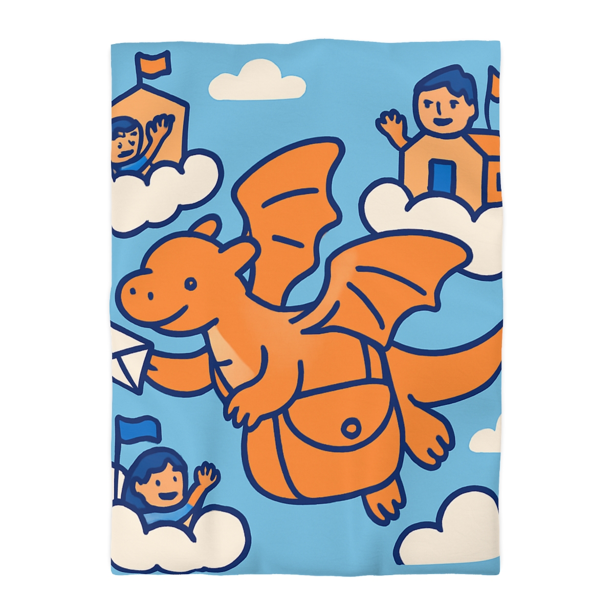 Cloud City Dragon Mail personalized bedding duvets
