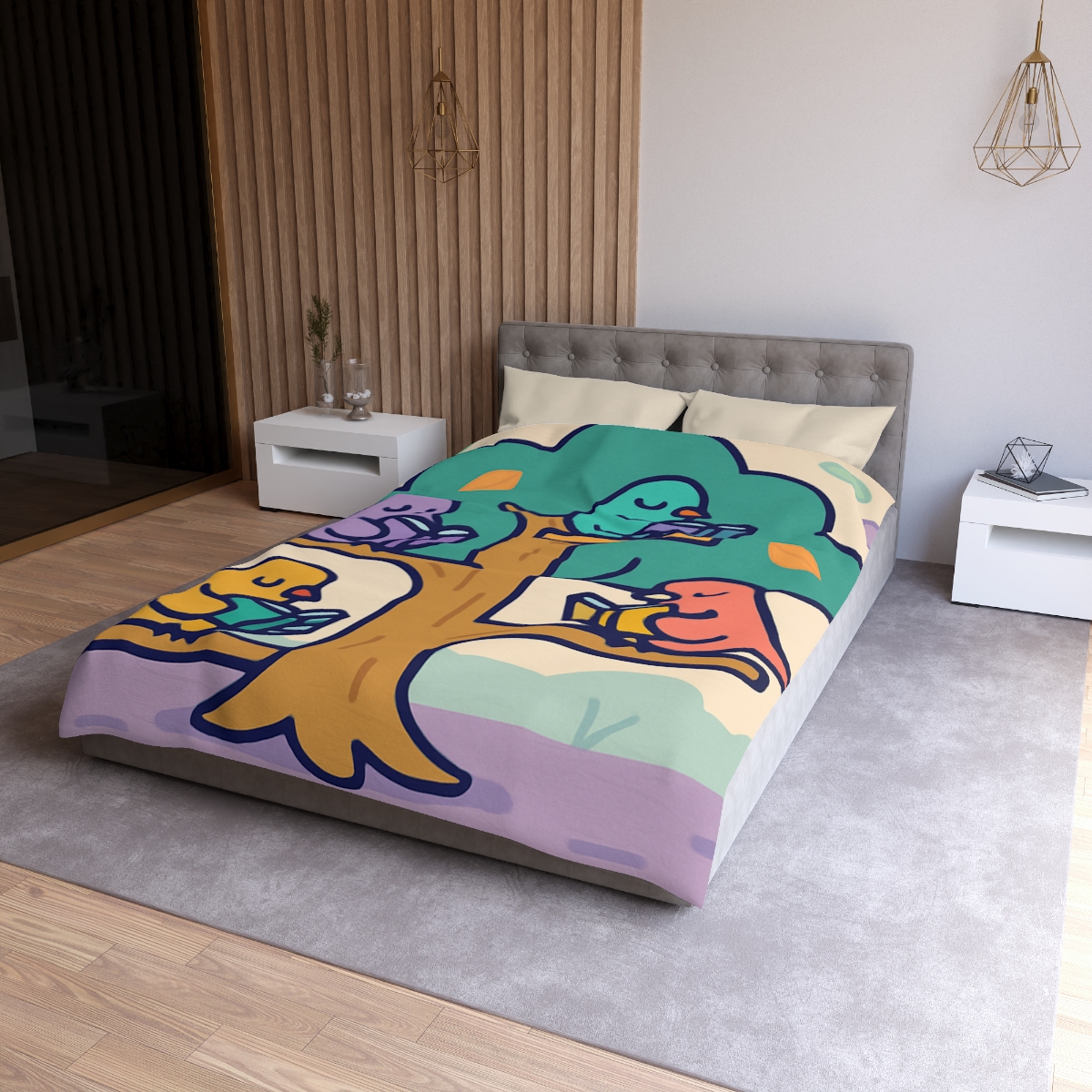 Library Of Magical Birds trendy bedroom duvets