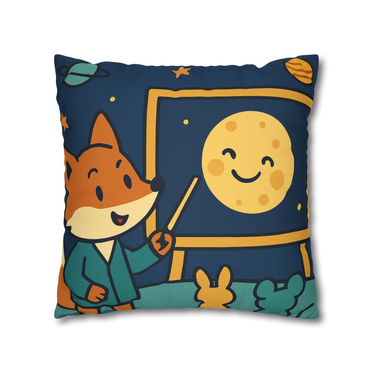 Stargazing Fox And Moon Classroom stylish decorative pillowcases