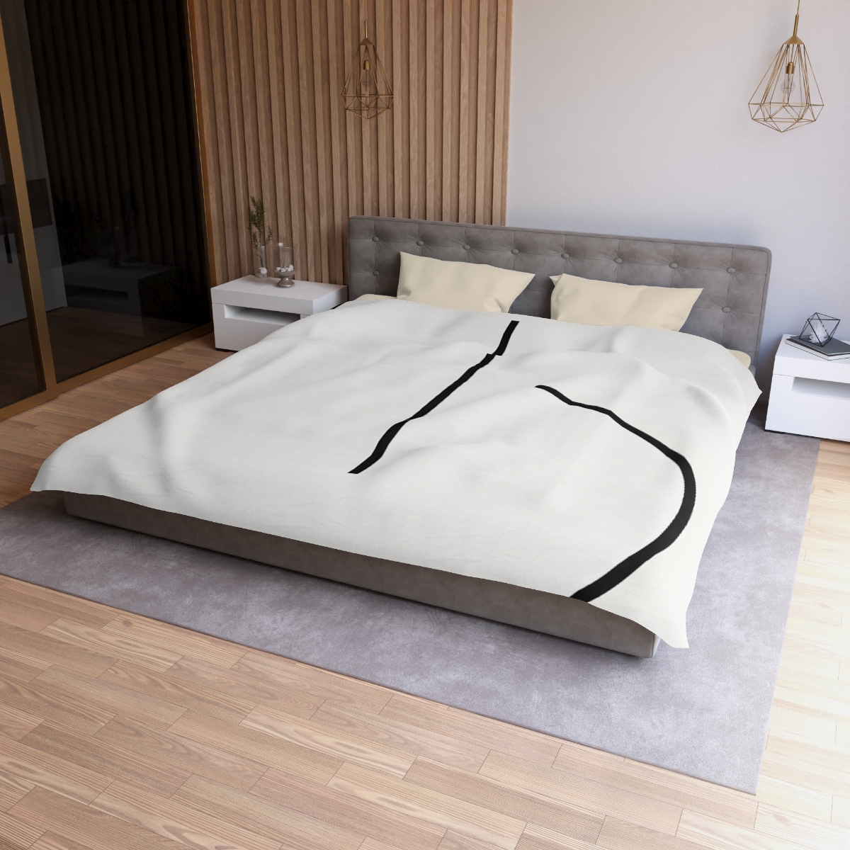 Twin Arc Horizon Offset custom duvets