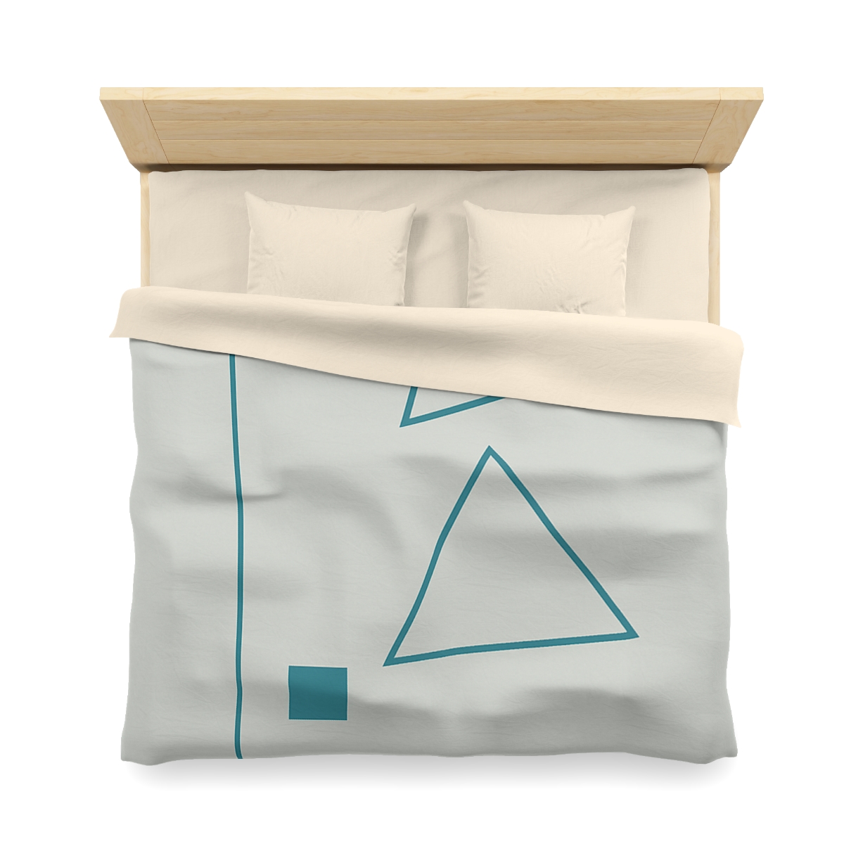 Staggered Triangles With Silent Axis personalized bedding duvets