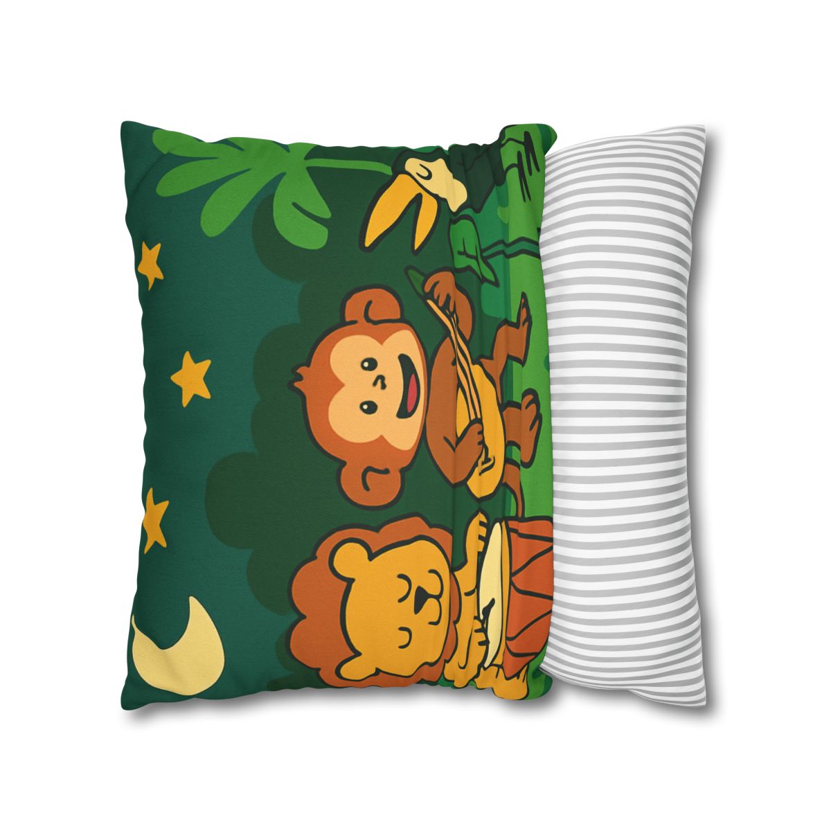 Moonlight Jungle Orchestra designer print pillow cases
