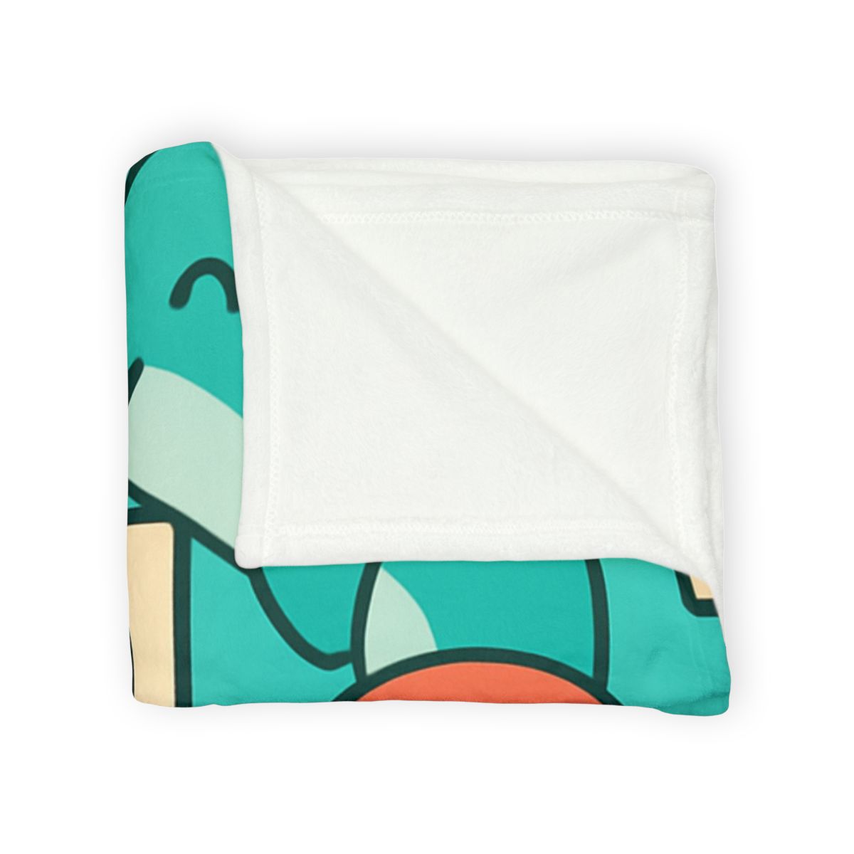 Coral Reef Alphabet Parade personalized cozy blankets