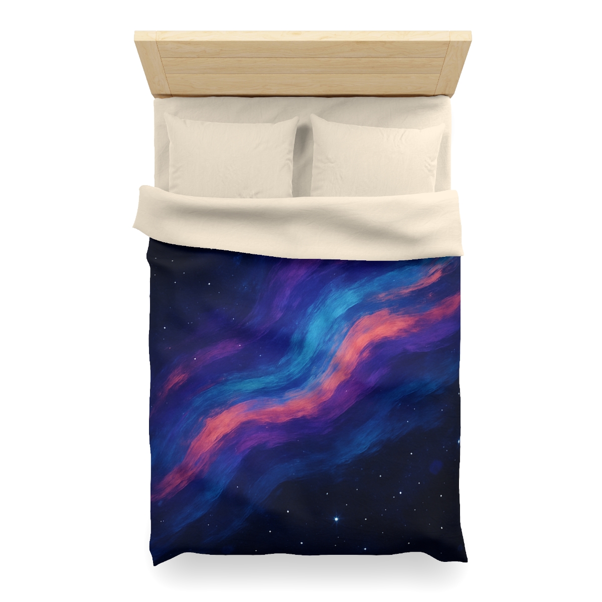 Prismatic Ion Tide designer printed duvets