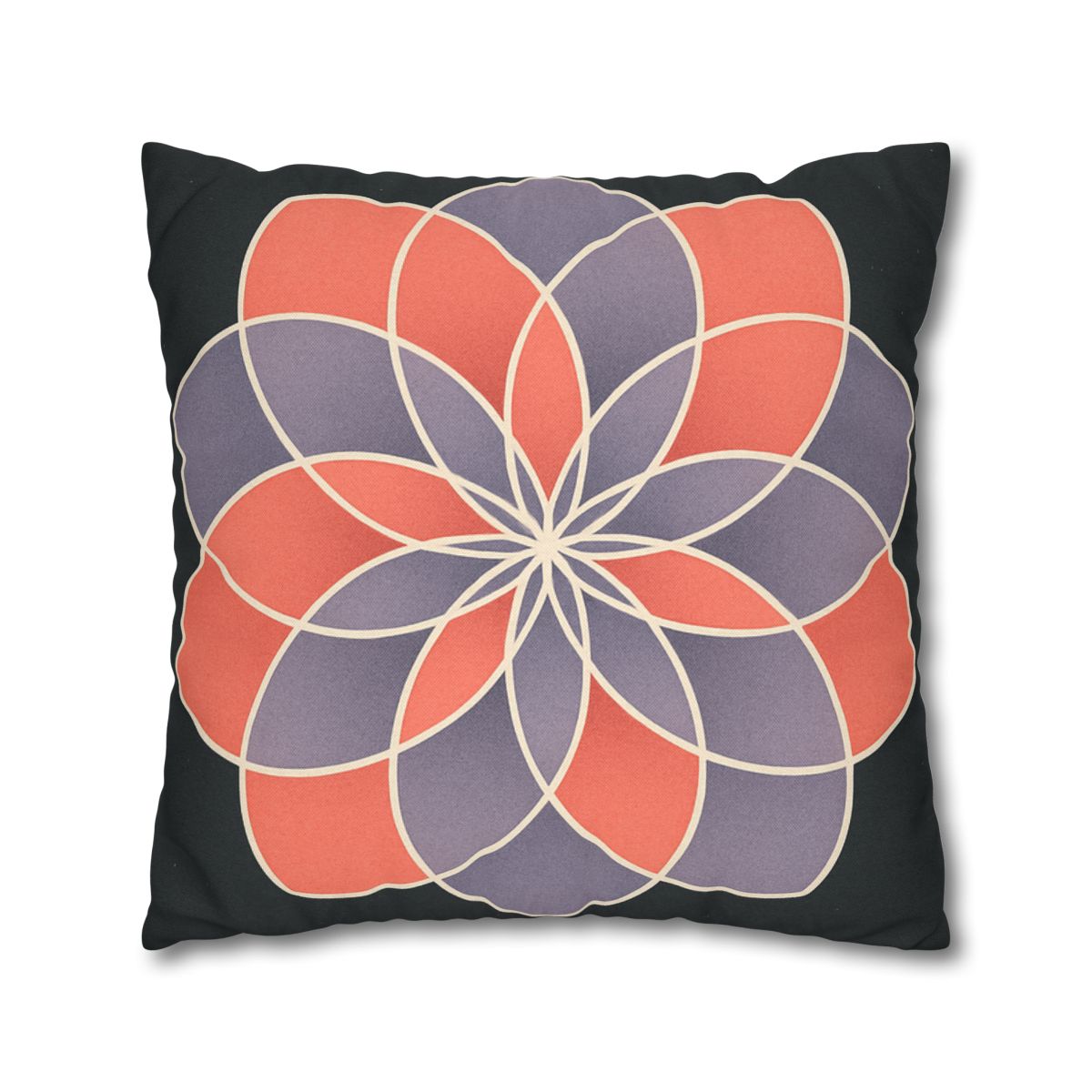 Petal Prism Overlap soft cotton pillow cases