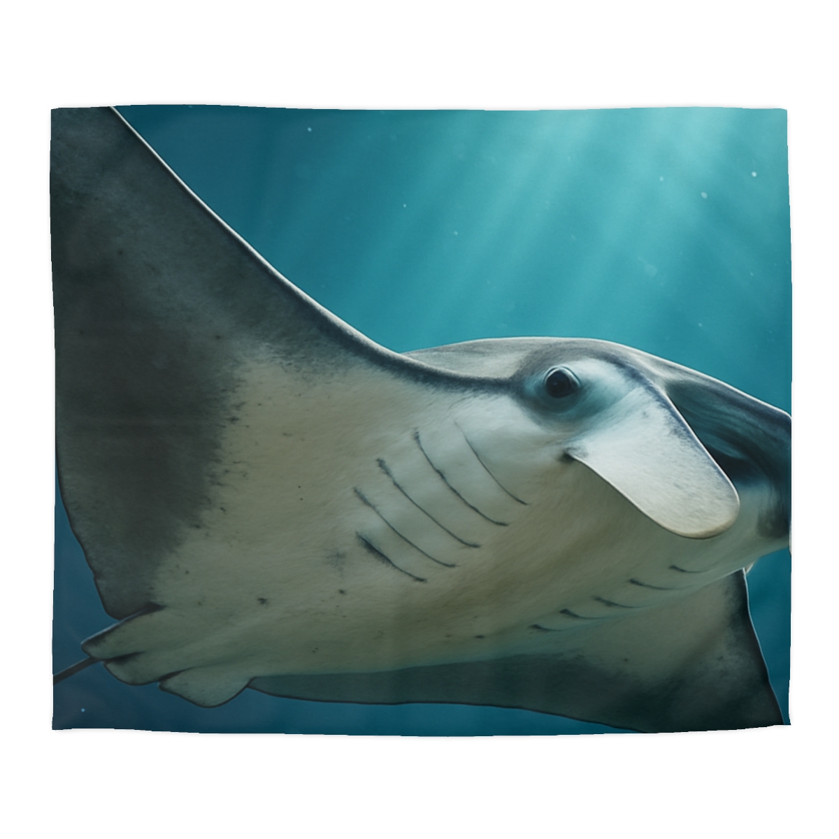 Silk Wing Drift Manta Ray personalized bedding duvets