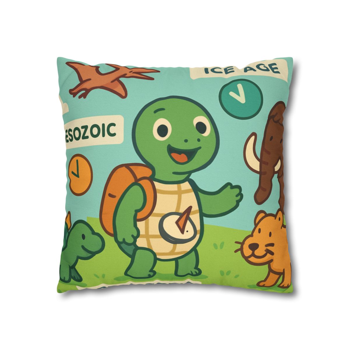 Time-Traveling Tortoise trendy patterned pillow cases