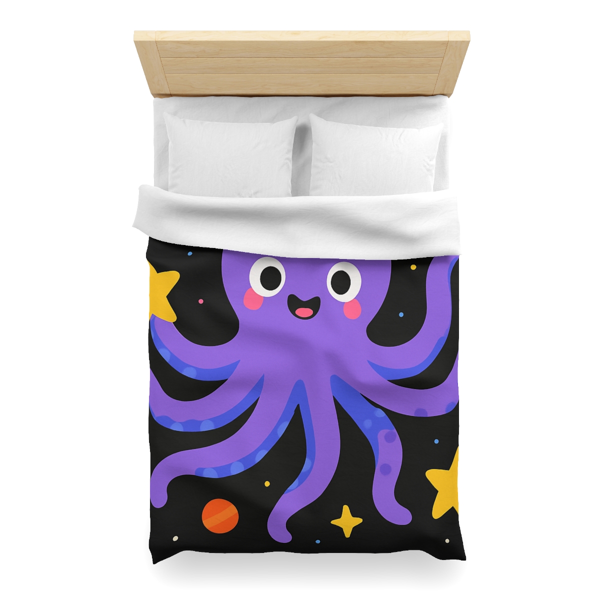 Friendly Space Octopus unique patterned duvets