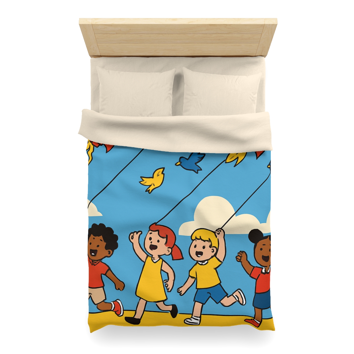 Rocket Kite Race soft comforter duvets