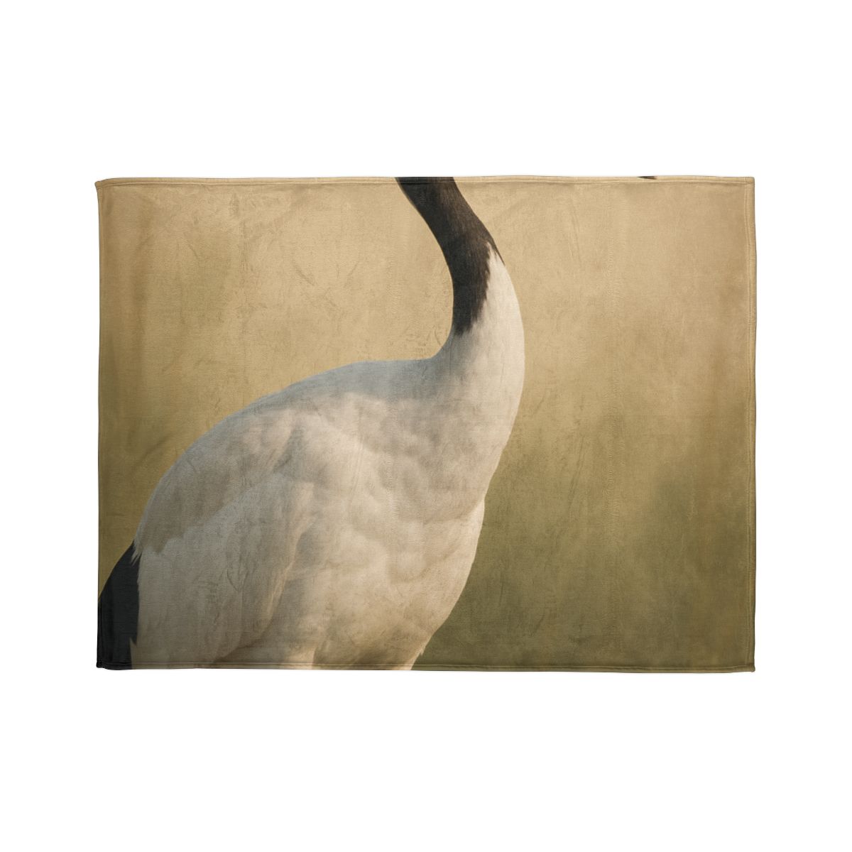 Quiet Halo Red Crowned Crane trendy patterned blankets