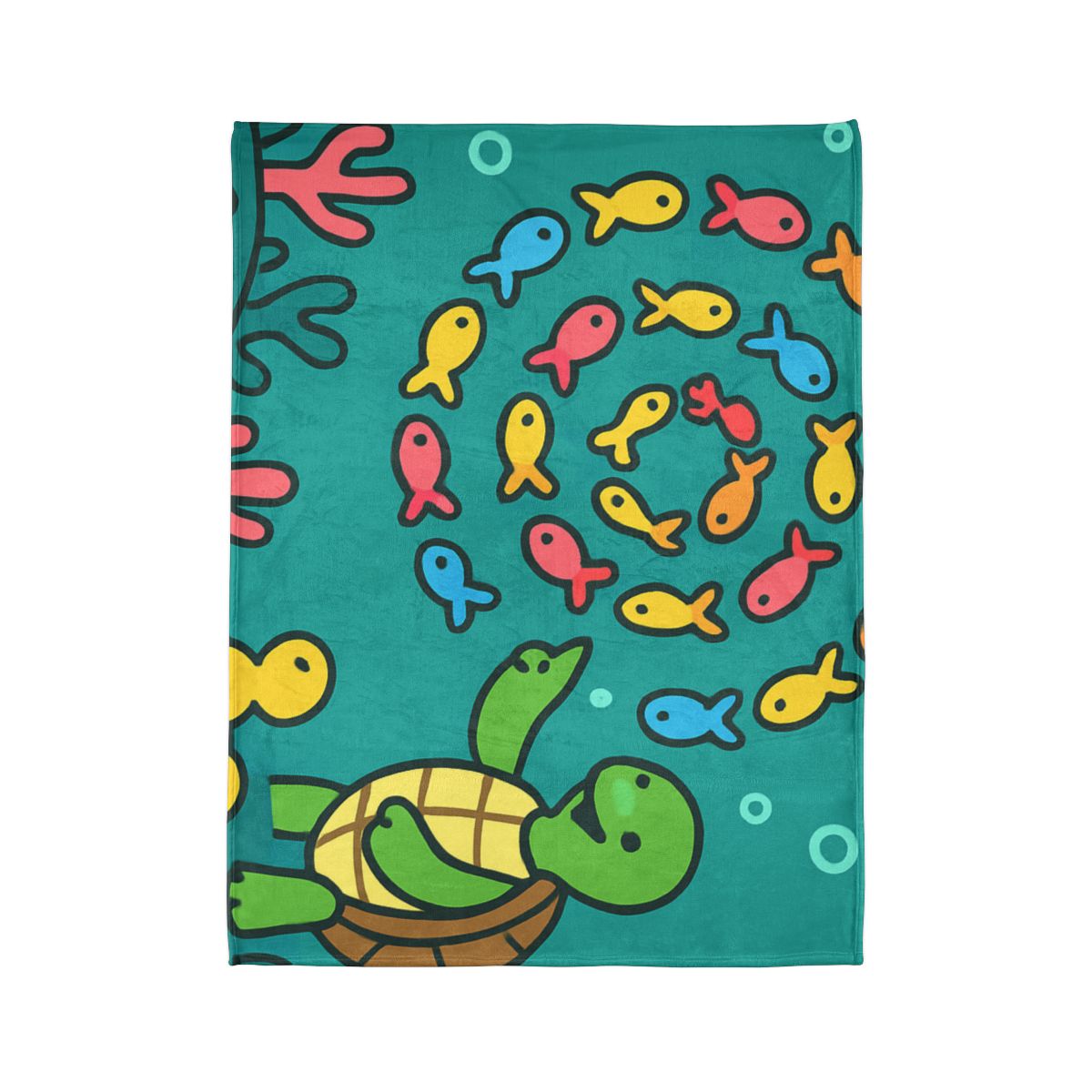 Galaxy Reef School Of Fish soft fleece blankets