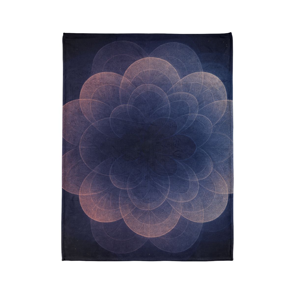 Petal Halo Interference soft fleece blankets