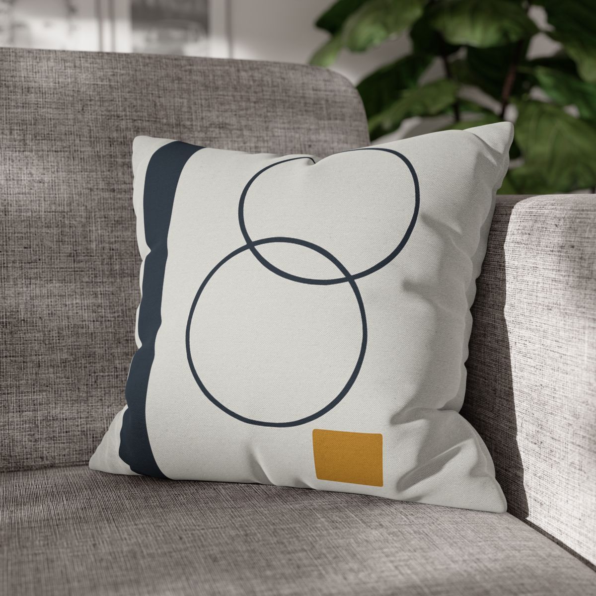 Staggered Rings With Anchored Column custom pillow cases