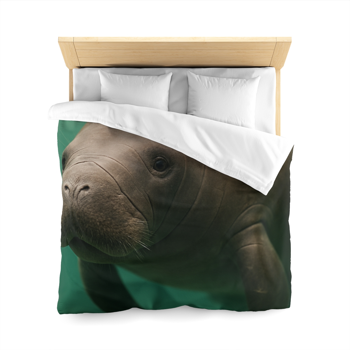 Glasswater Drifter West Indian Manatee unique patterned duvets