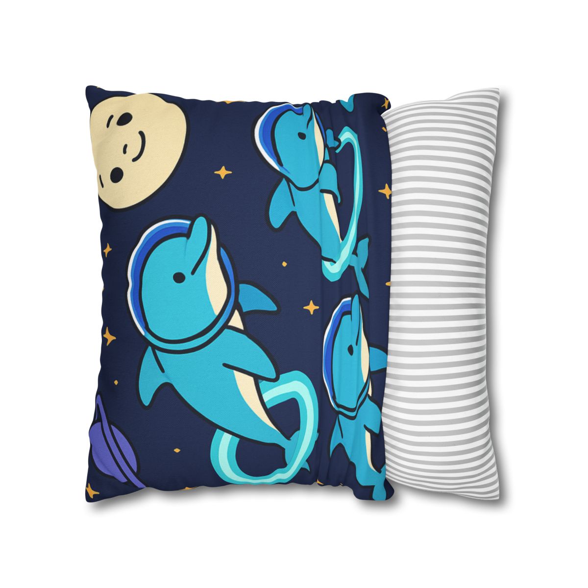 Cosmic Dolphin Playground custom pillow cases