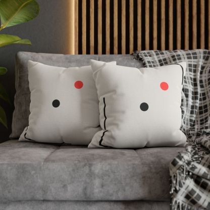 Nested Corner Frames With Two Dots trendy patterned pillow cases