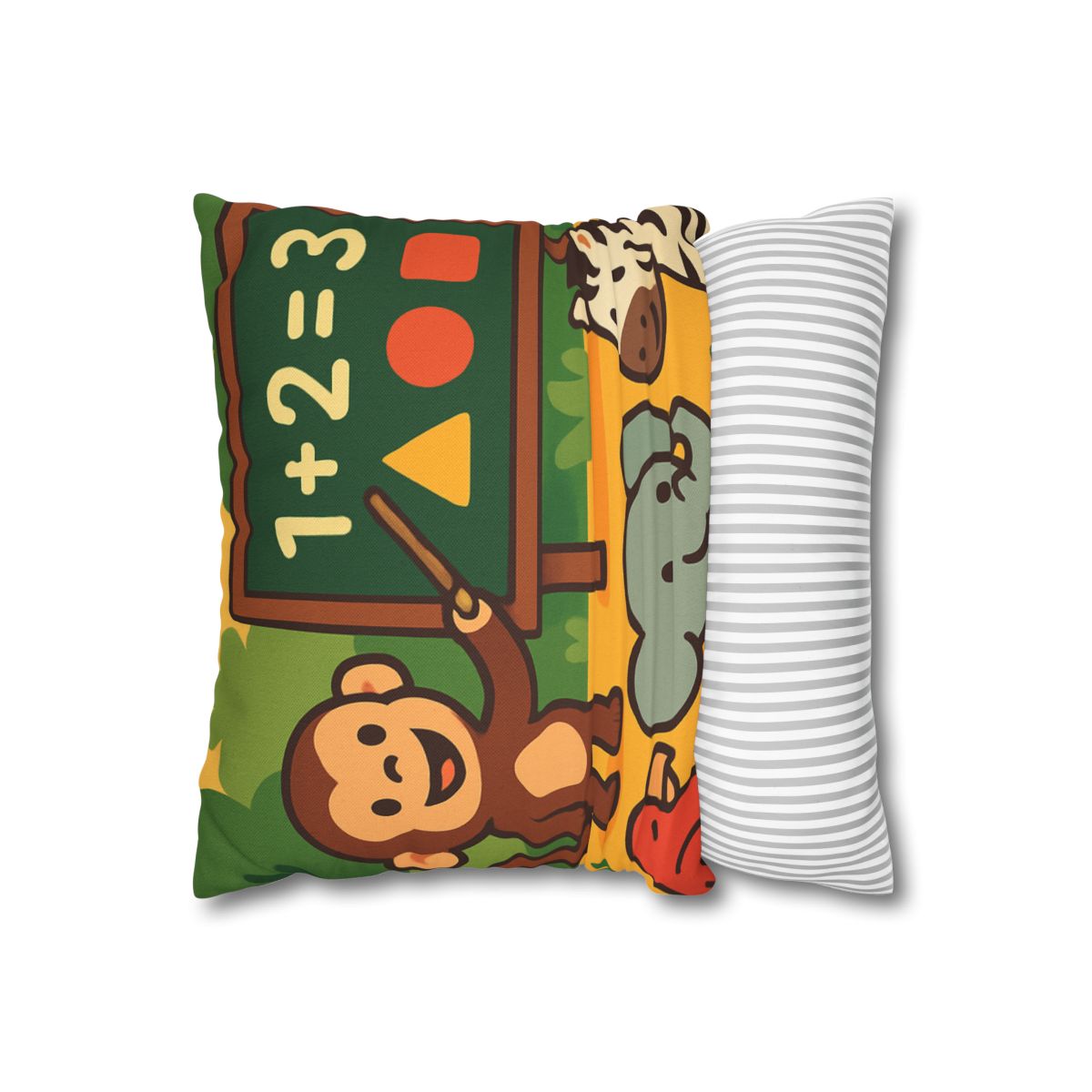 Jungle Math With Monkey And Friends trendy patterned pillow cases