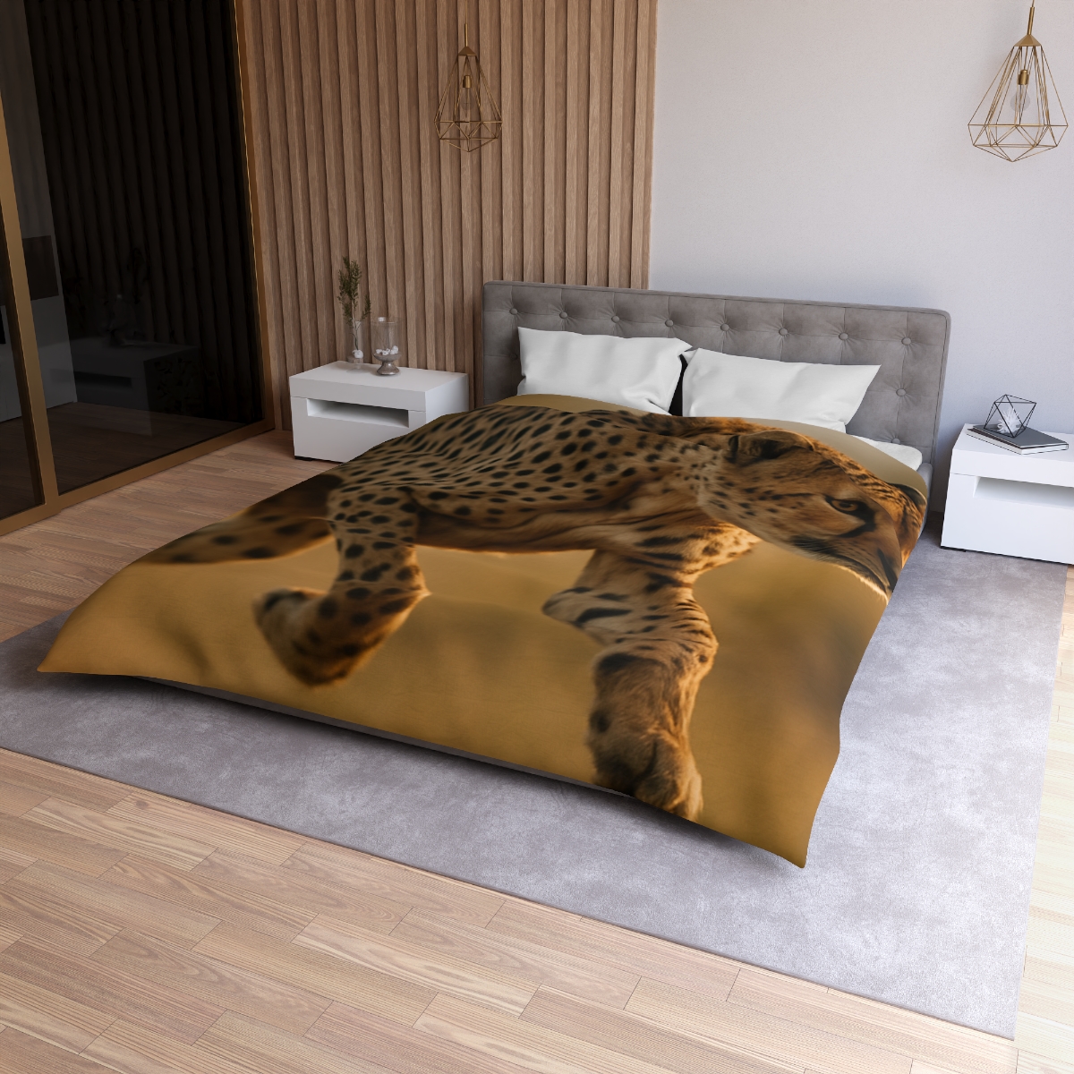 Dawn Sprint Cheetah custom duvets