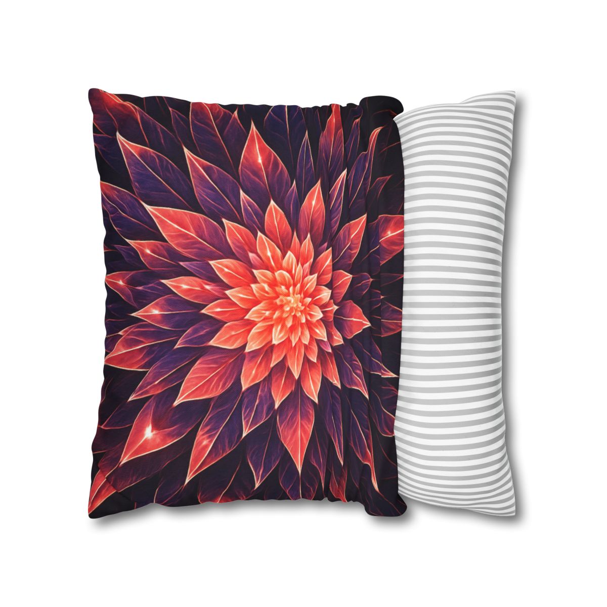 Cosmic Bloom Fractal comfortable bedding pillow covers