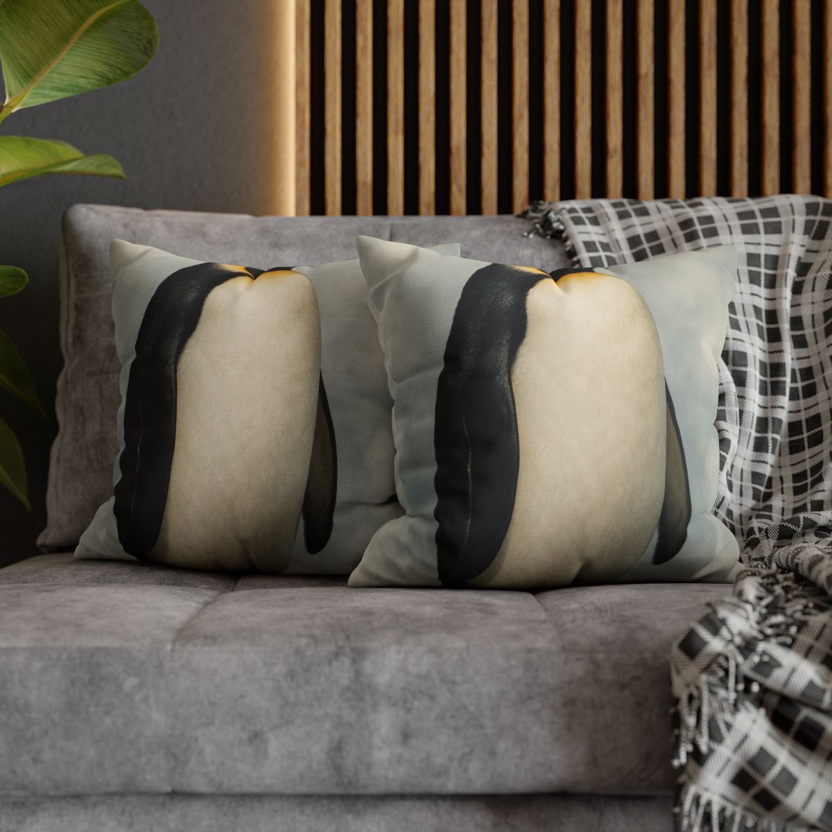 Frost Hush Emperor Penguin trendy patterned pillow cases