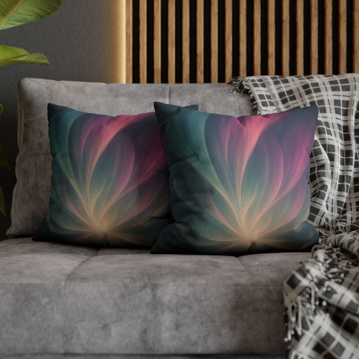 Aurora Nexus Bloom custom pillow cases