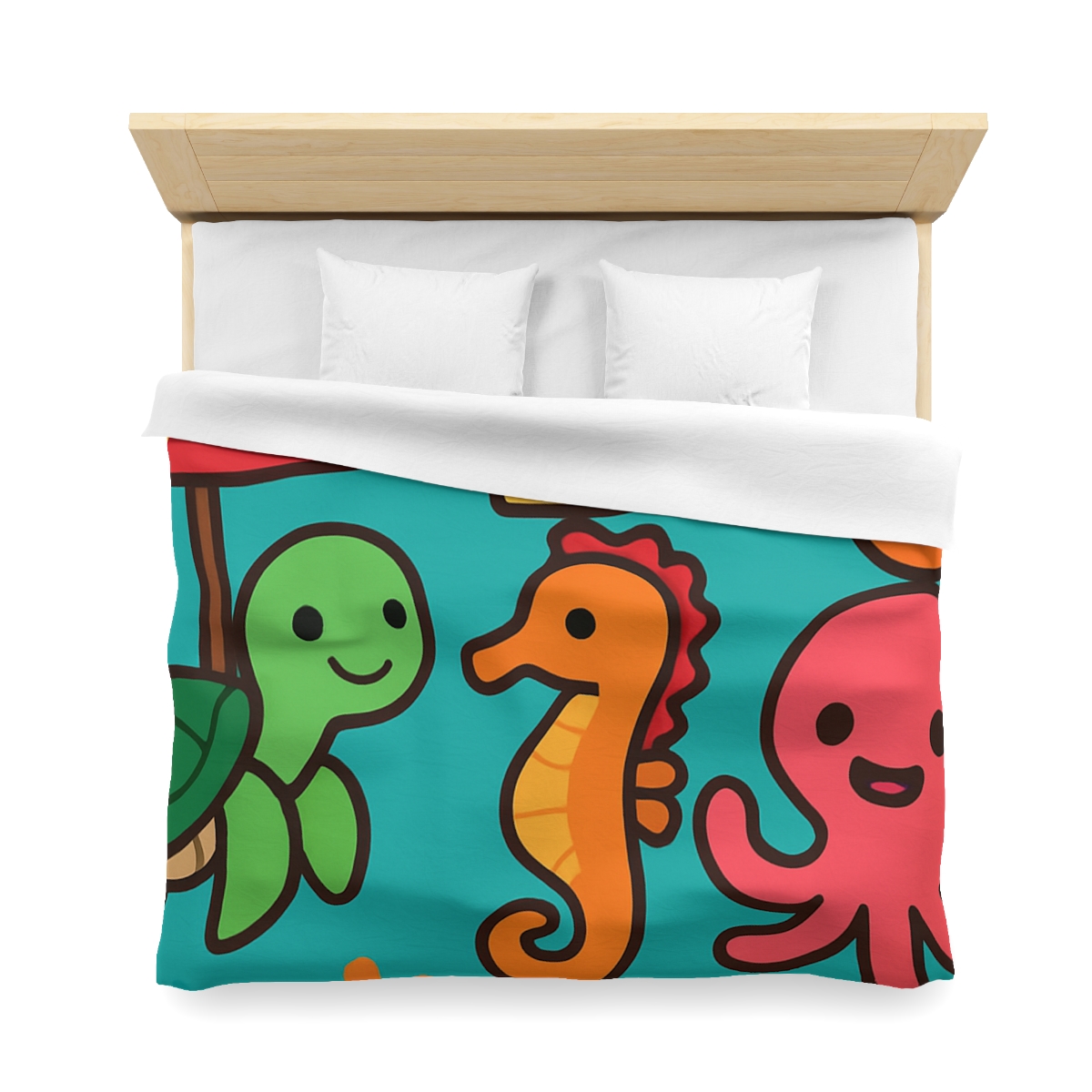 Coral Reef Alphabet Parade custom duvets