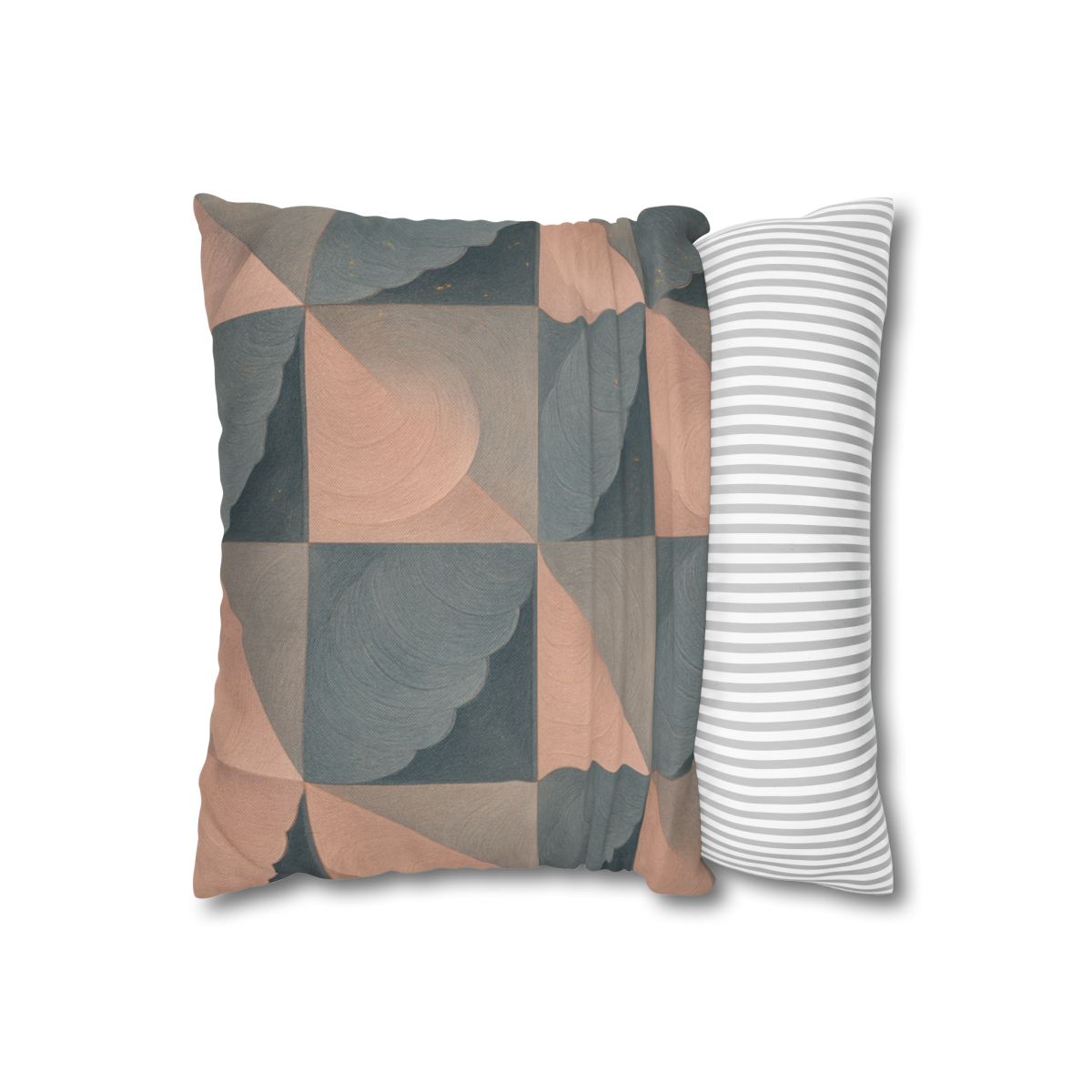 Petal Ripple Grid designer print pillow cases