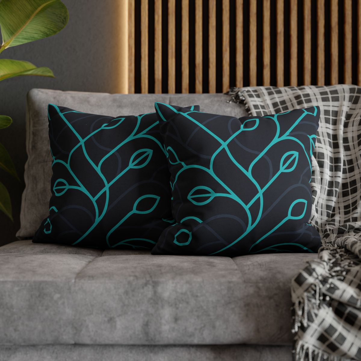 Vine Filament Circuit trendy patterned pillow cases