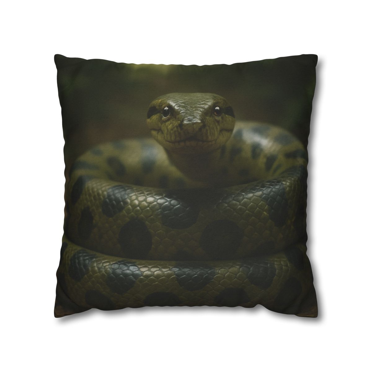 Starlit Coil Green Anaconda stylish decorative pillowcases