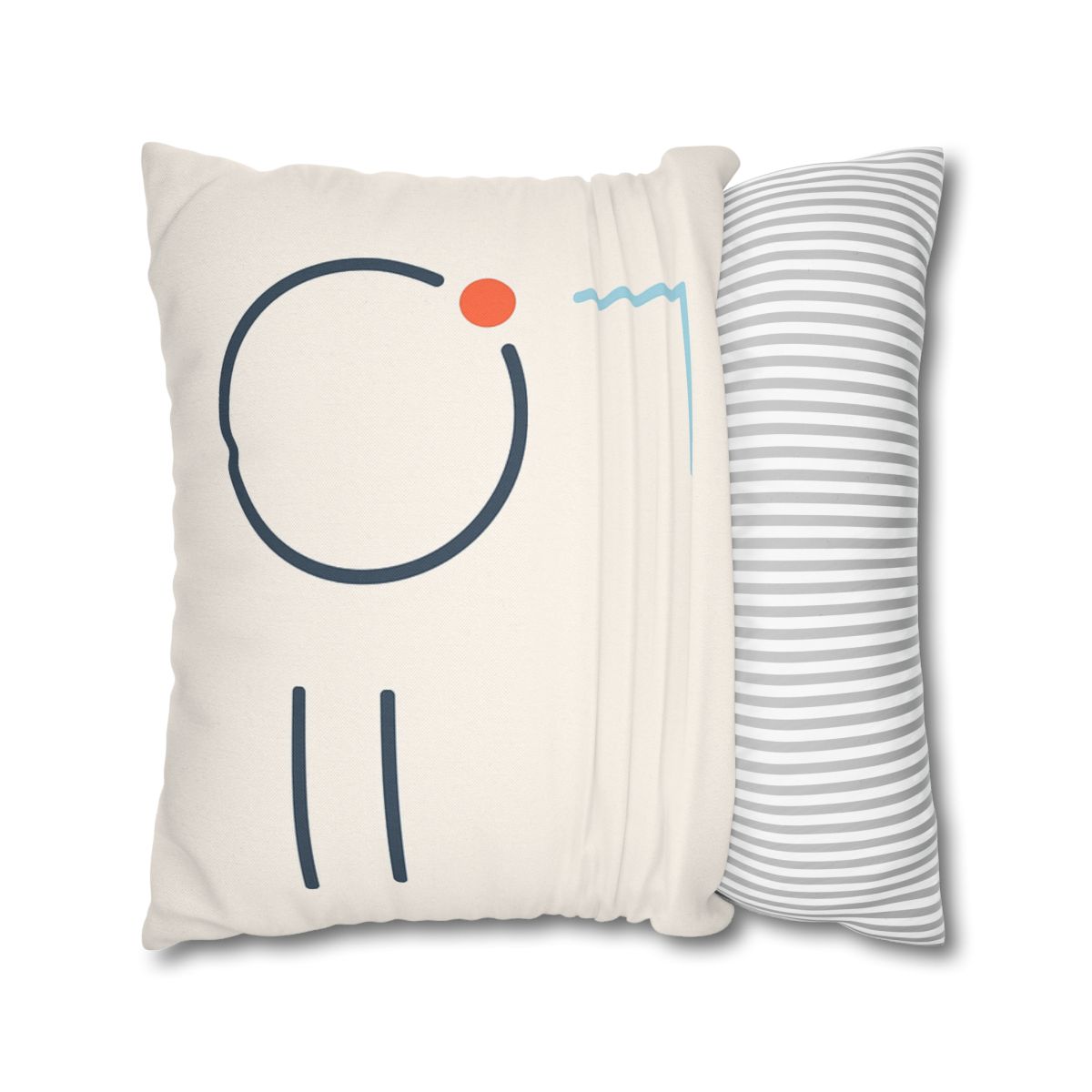 Quiet Orbit With Offset Bars personalized pillow covers