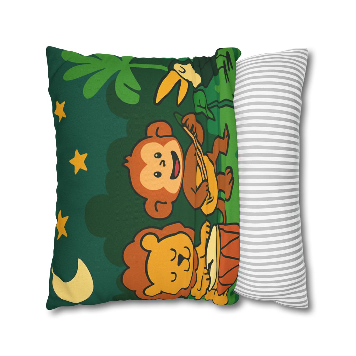 Moonlight Jungle Orchestra designer print pillow cases