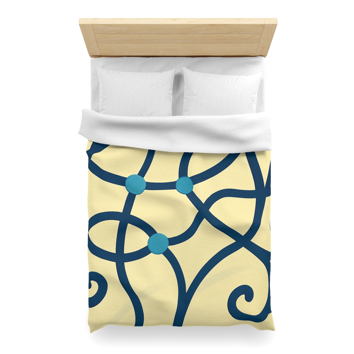 Tendril Ribbon Network unique patterned duvets