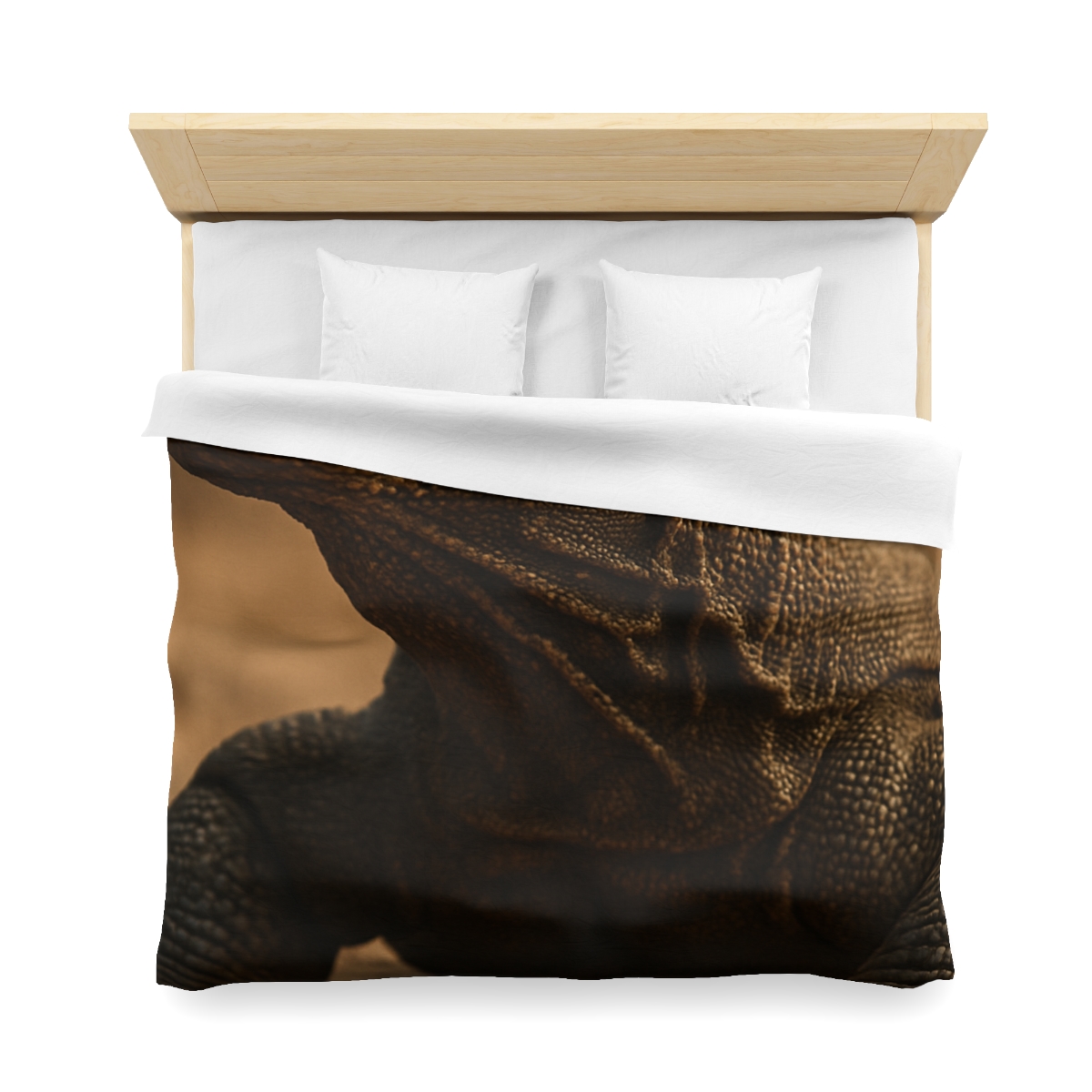 Ancient Sentinel Komodo Dragon designer printed duvets