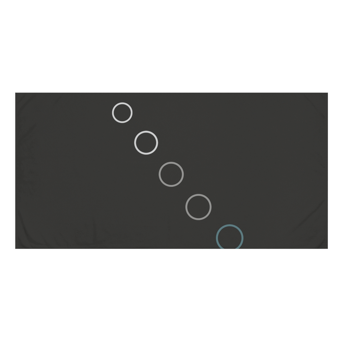 Staggered Orbit Dot Path personalized bath towels