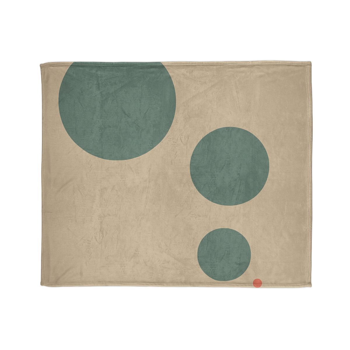 Quiet Triplet Of Offset Circles decorative home blankets