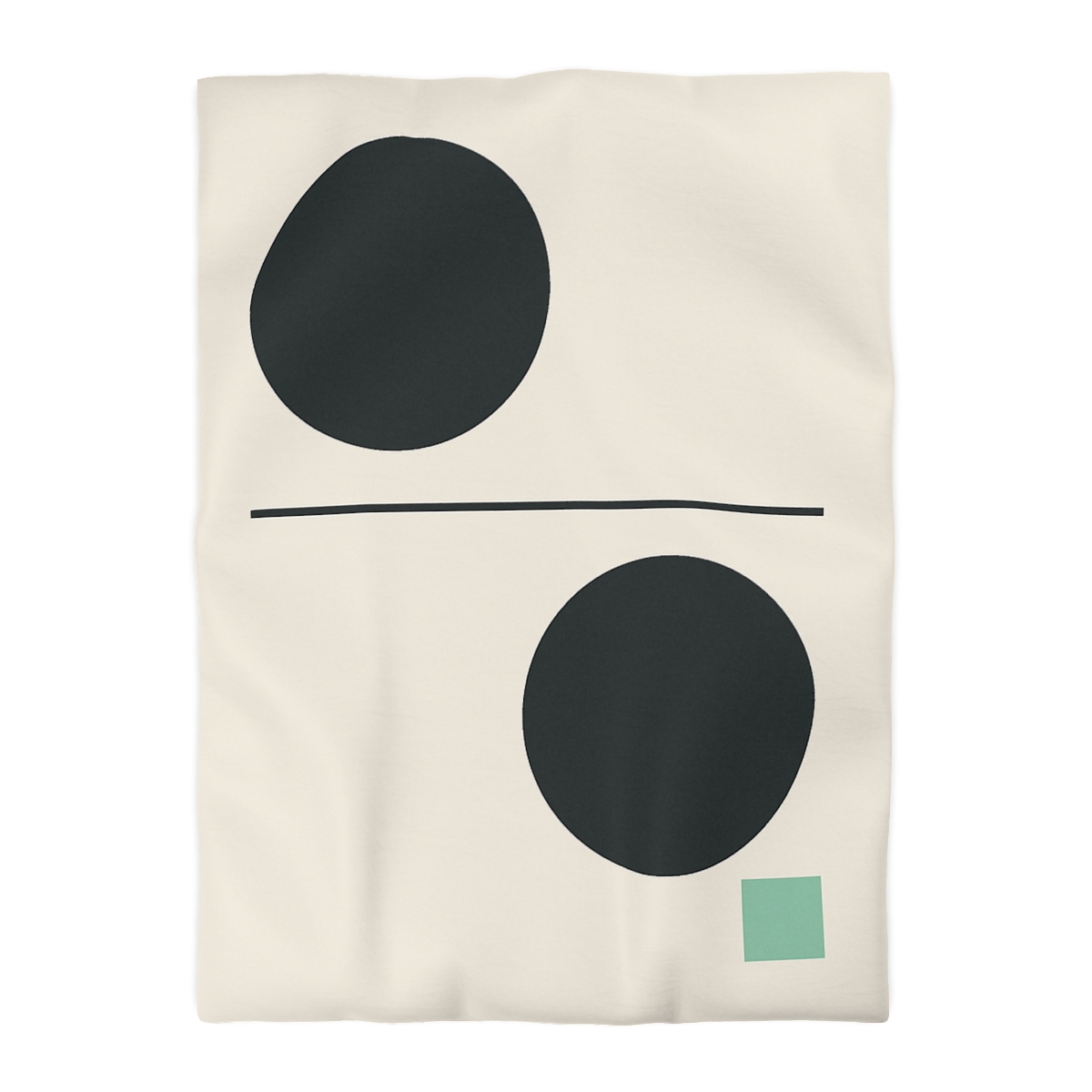 Offset Circle Bar Pairing soft comforter duvets