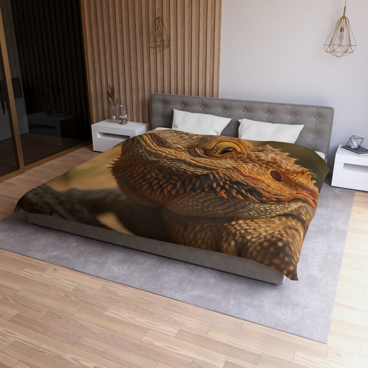 Ember Crest Bearded Dragon trendy bedroom duvets