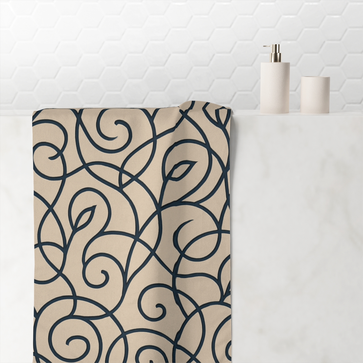 Vine Network Maze stylish beach towels