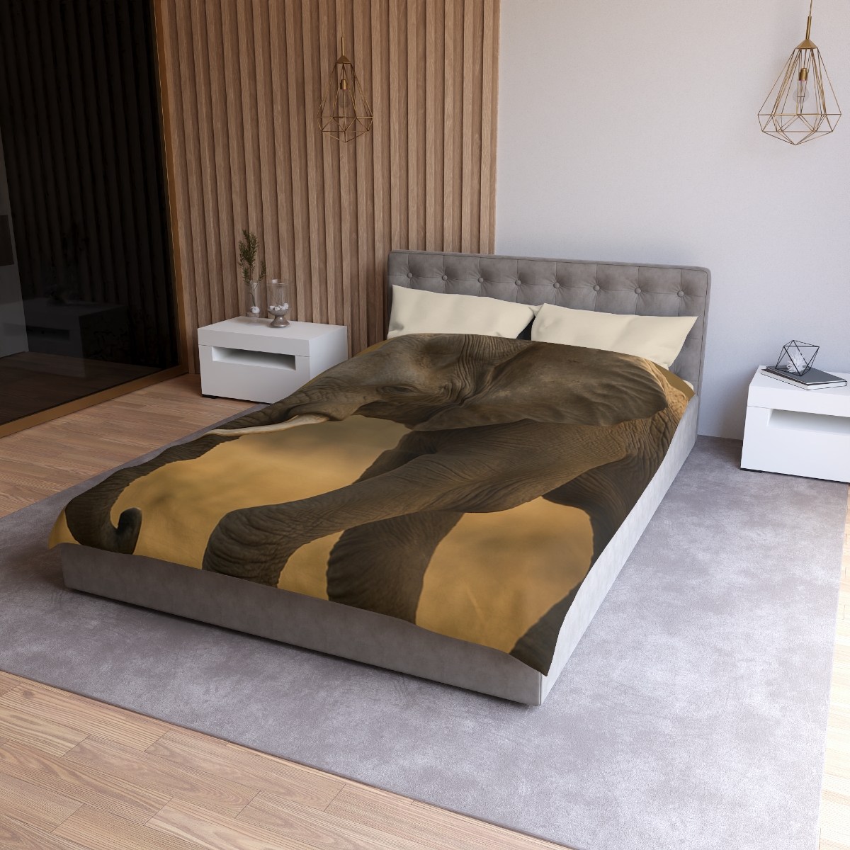 Savannah Sentinel Elephant soft comforter duvets