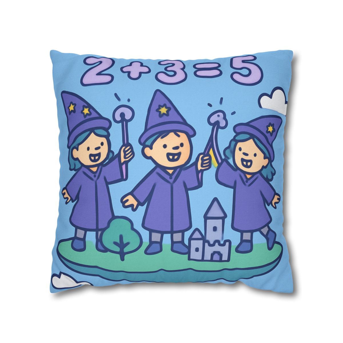 Math Wizards Floating Island comfortable bedding pillow covers