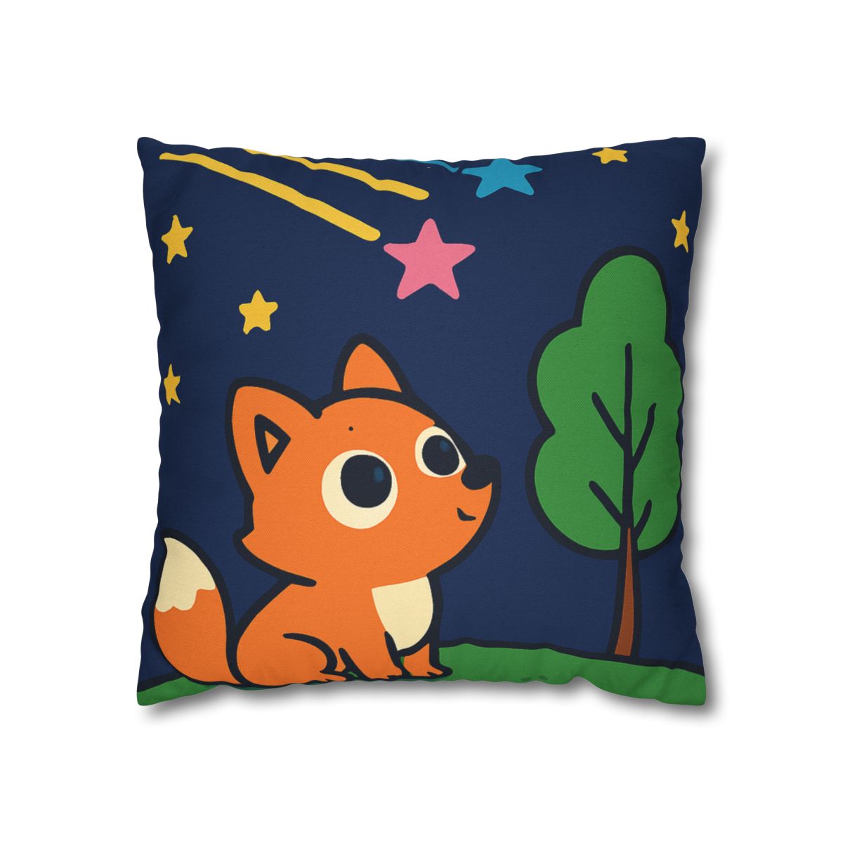Cosmic Forest Fox And The Shooting Stars unique gift pillow cases