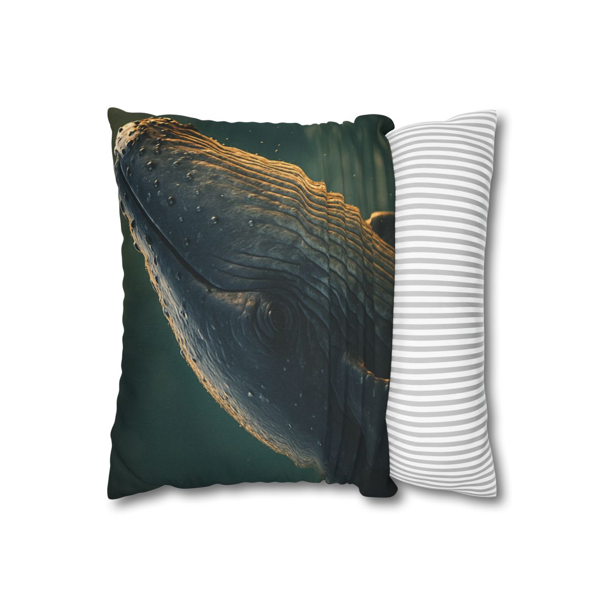 Silver Surge Humpback Whale soft cotton pillow cases