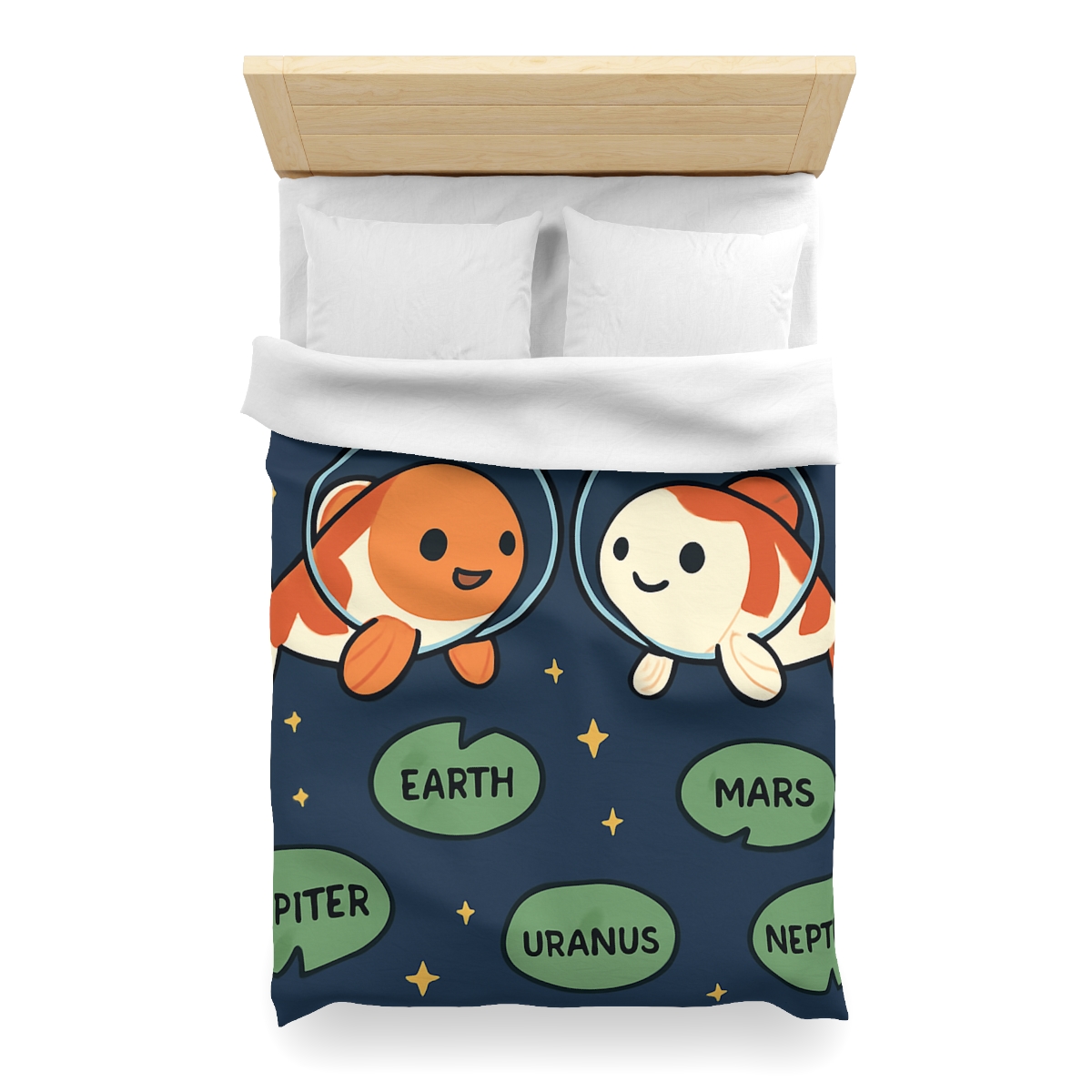 Cosmic Koi Classroom personalized bedding duvets