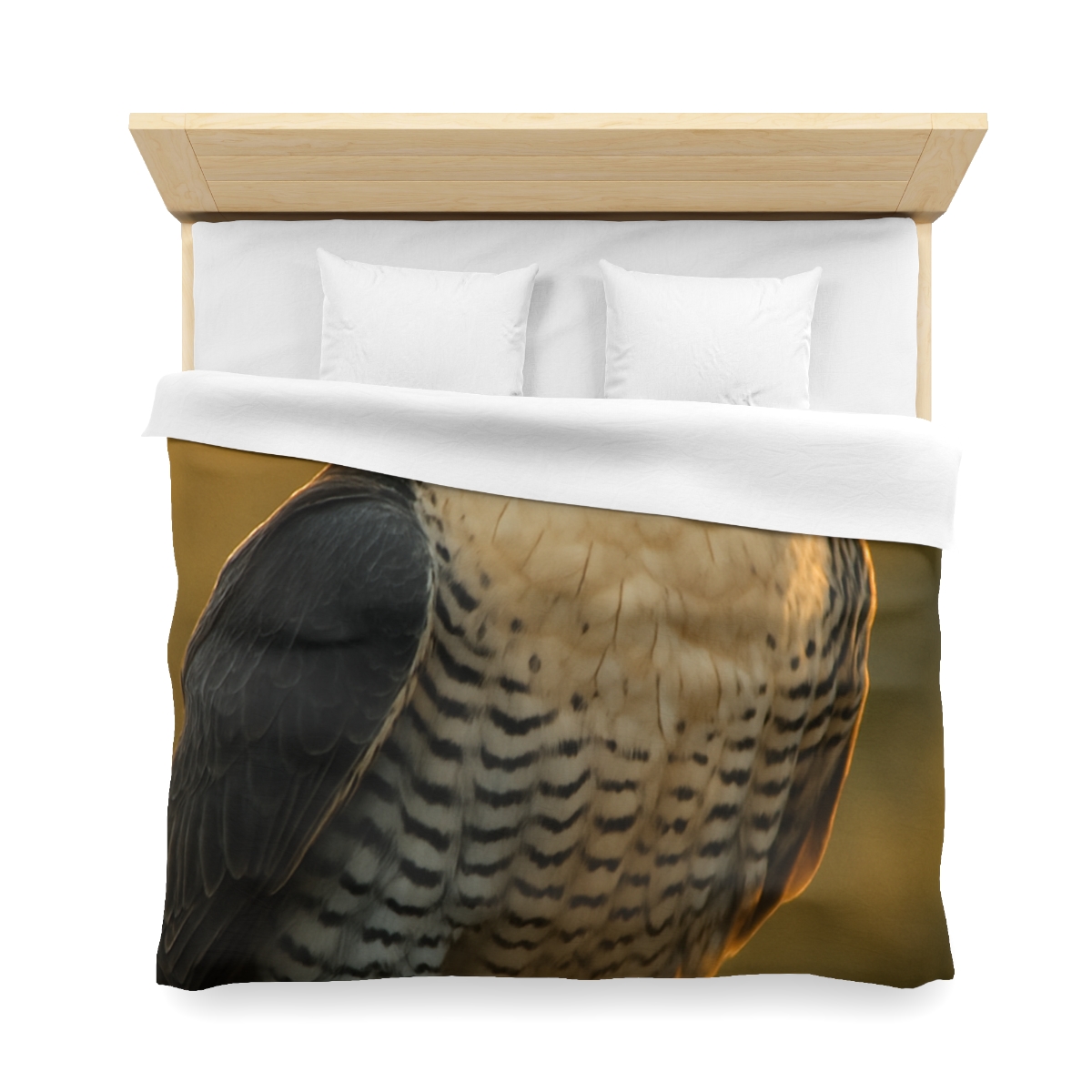 Dawn Arrow Peregrine Falcon designer printed duvets
