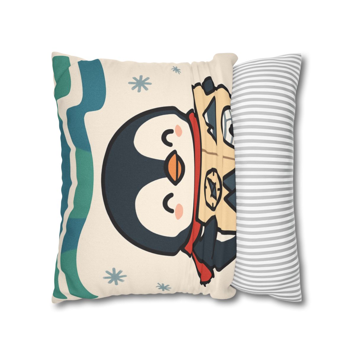 Polar Lights Penguin Map Quest comfortable bedding pillow covers
