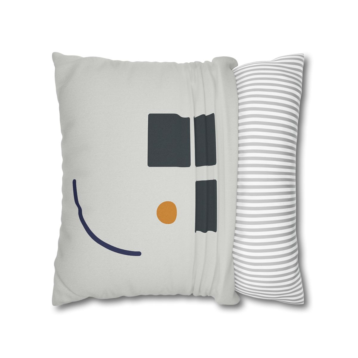 Missing Cell Grid With Offset Arc soft cotton pillow cases
