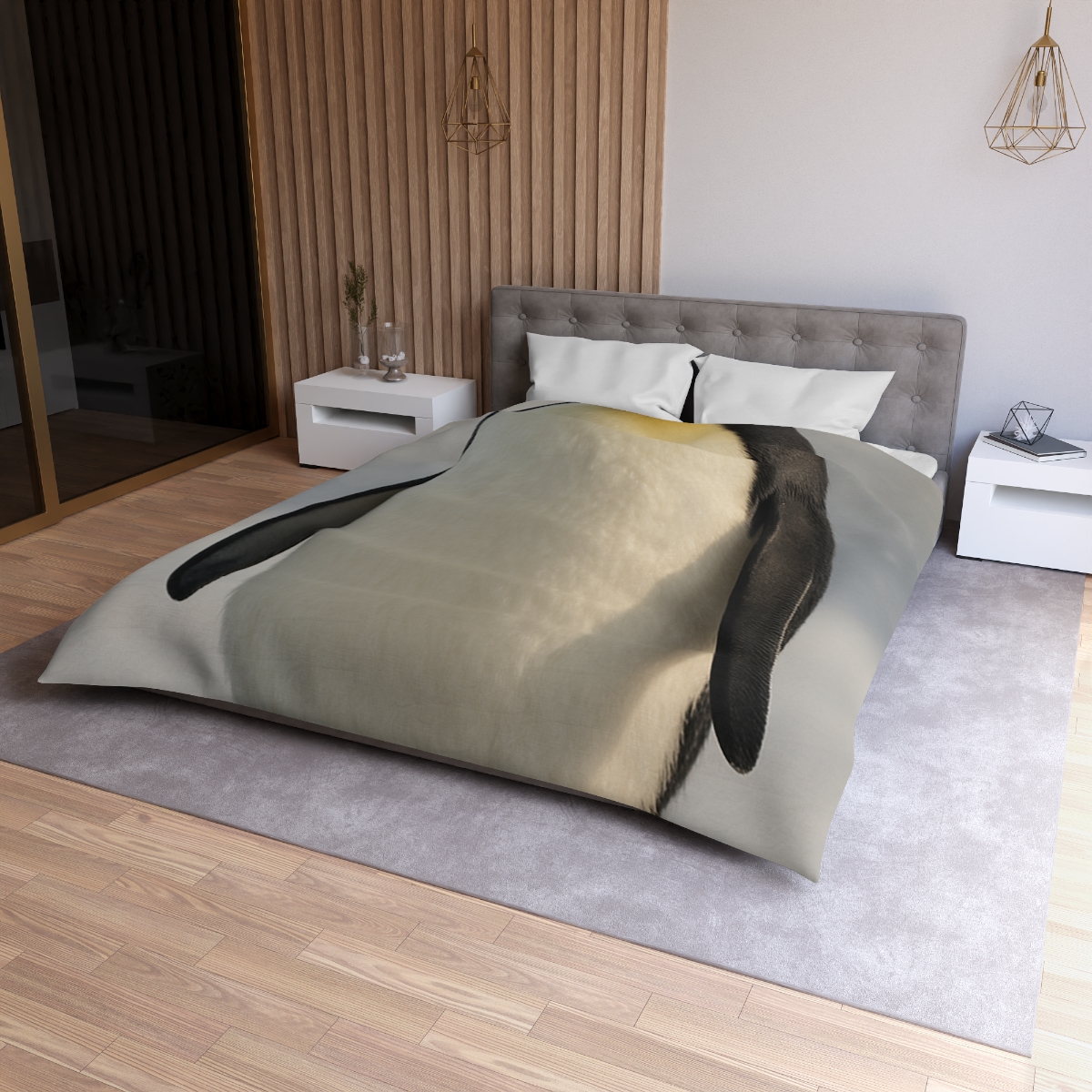 Frost Halo Emperor Penguin soft comforter duvets