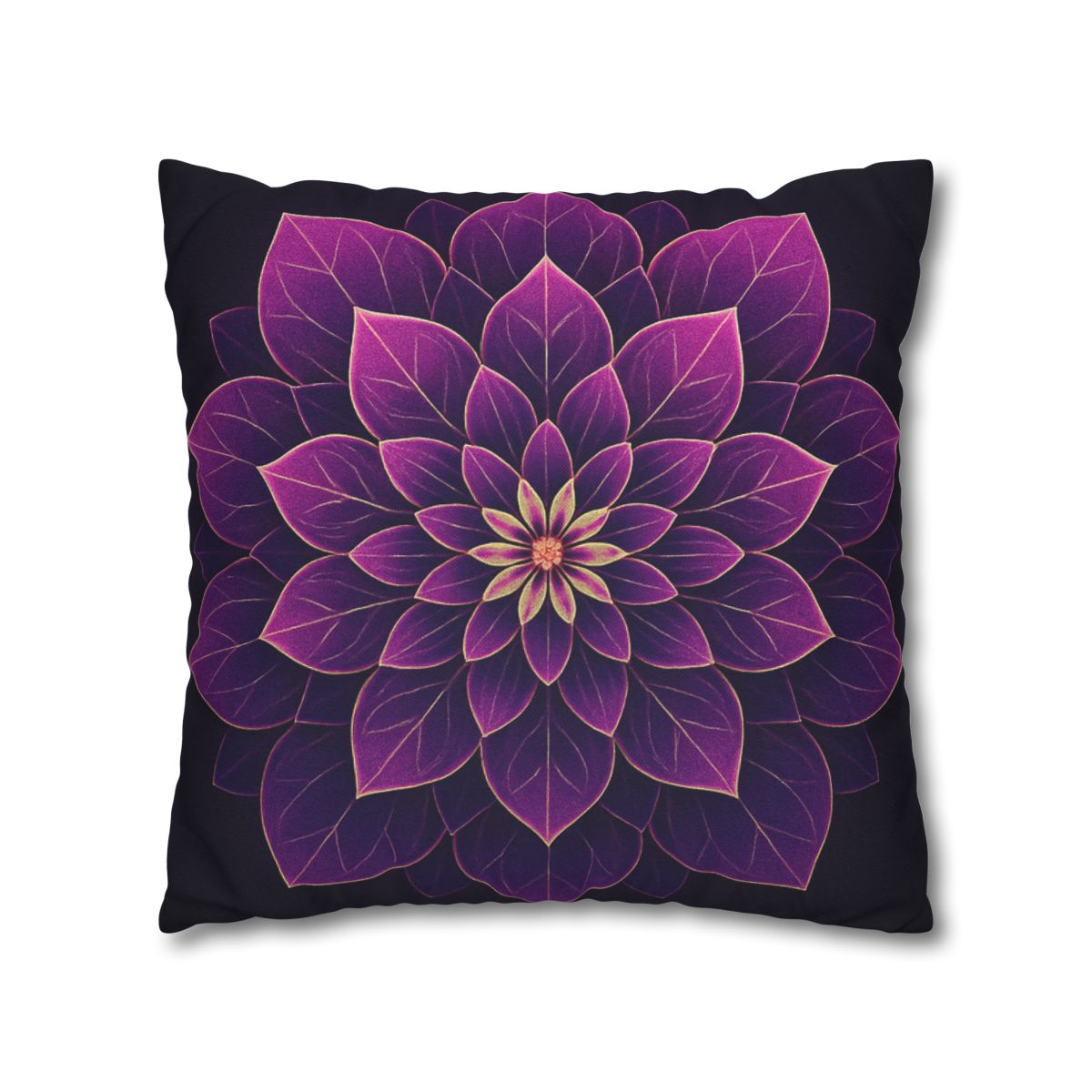 Petal Prism Mandala custom pillow cases