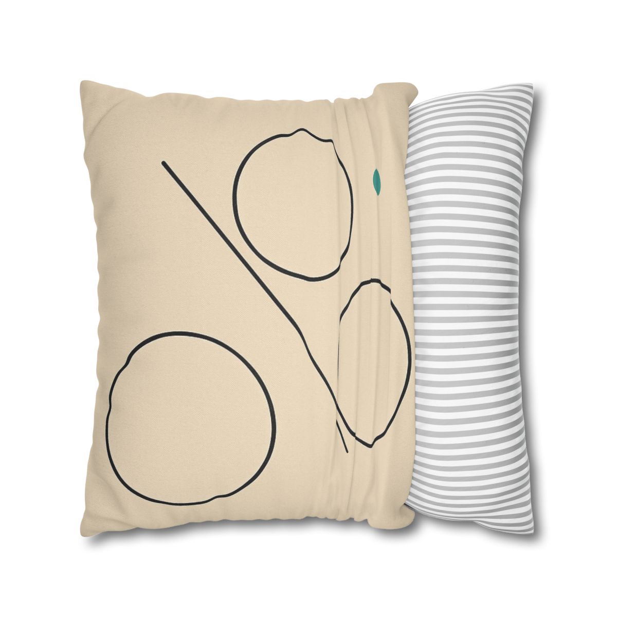 Triad Discs With Shared Tangent Line personalized pillow covers